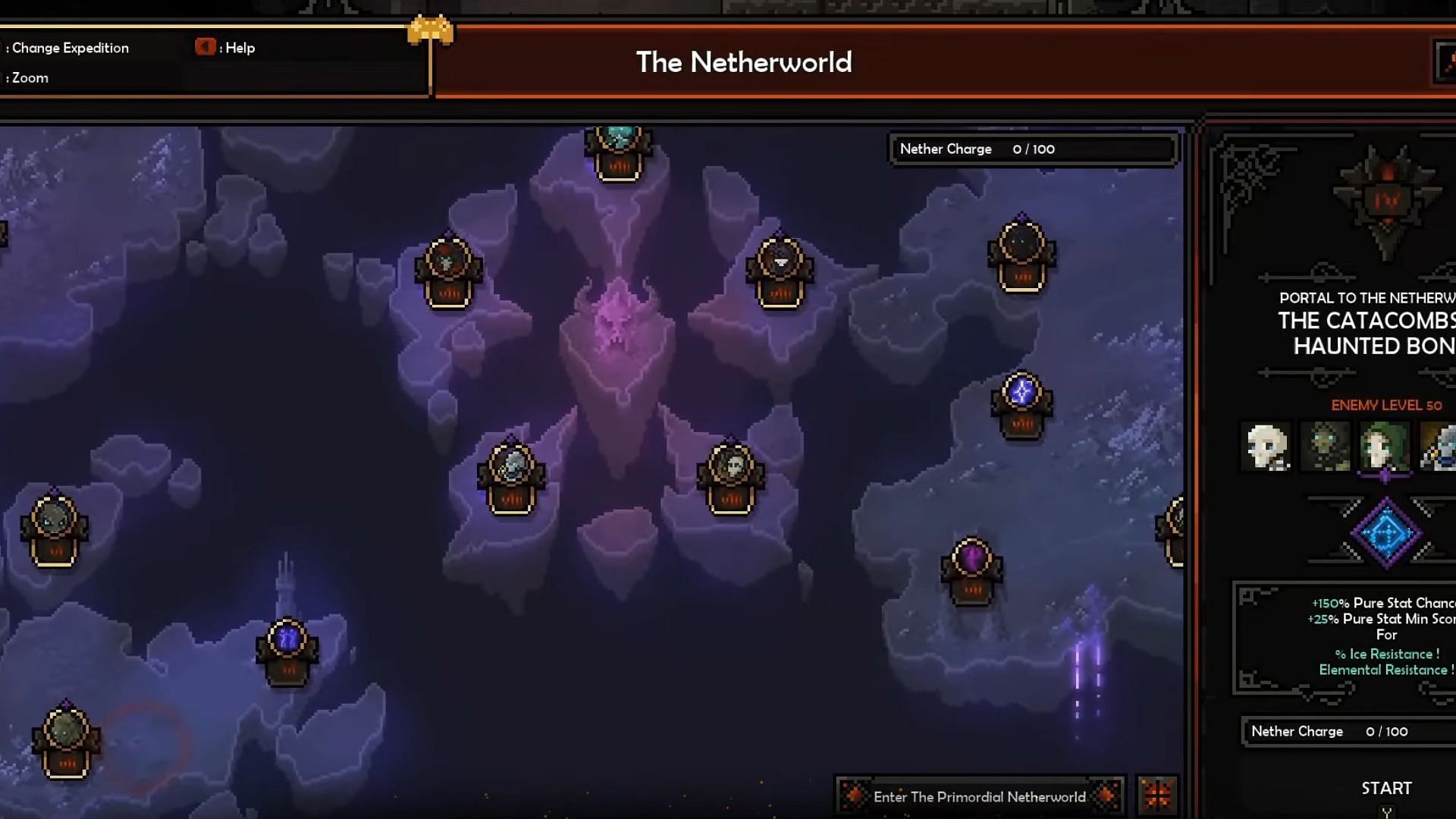 Netherworld map in The Slormancer (Image via Slormite Studios)